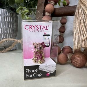 Brand New-Crystal Avenue Phone Dust Ear Cap